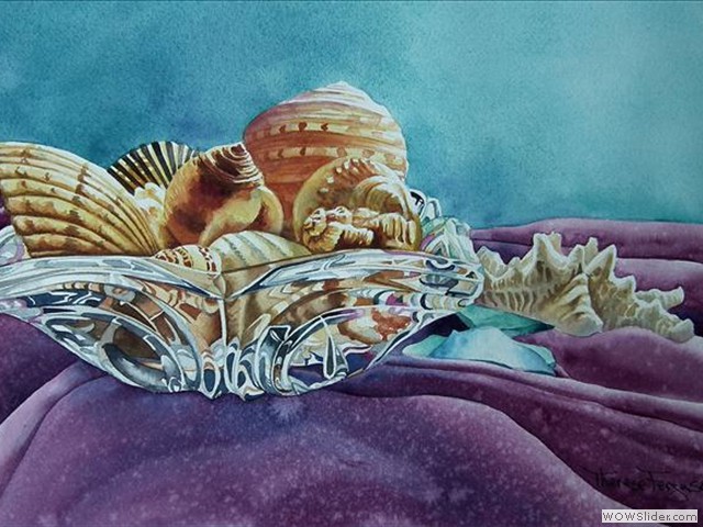 Shells in a Glass Bowl